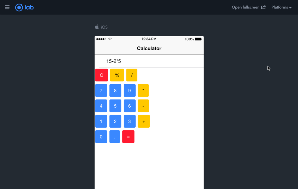 Create your own mobile app - Online Calculator App